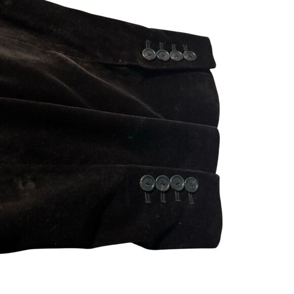 J. Crew Brown Velvet Schoolboy Blazer Women’s Size Small Flap Pocket Trim Stitch - Picture 6 of 8